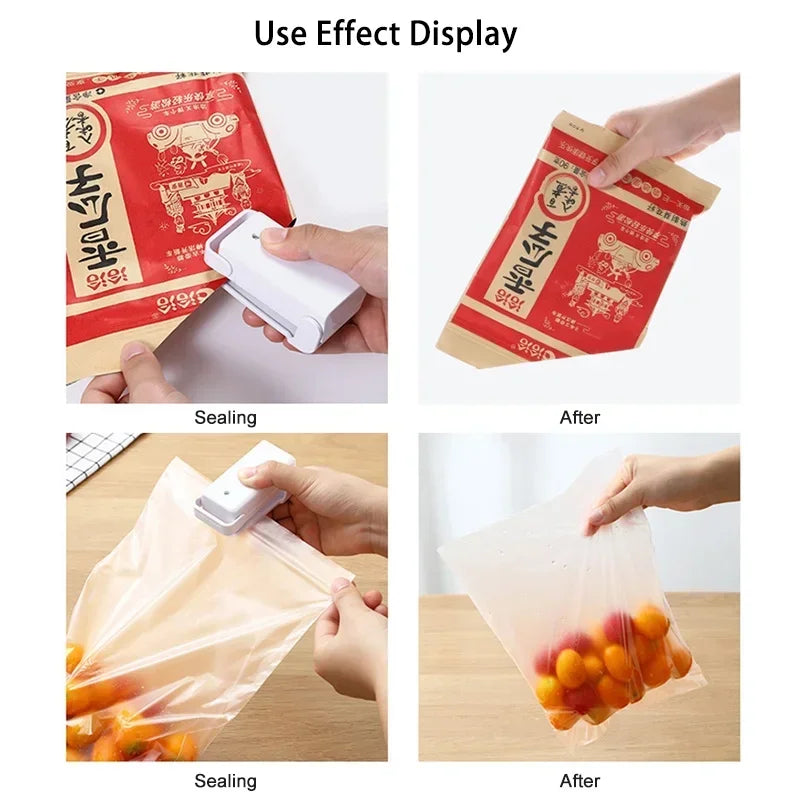 Mini Portable Heat Bag Sealer – Handheld Food Bag Sealing Machine Food Bag Sealer Zpaxo
