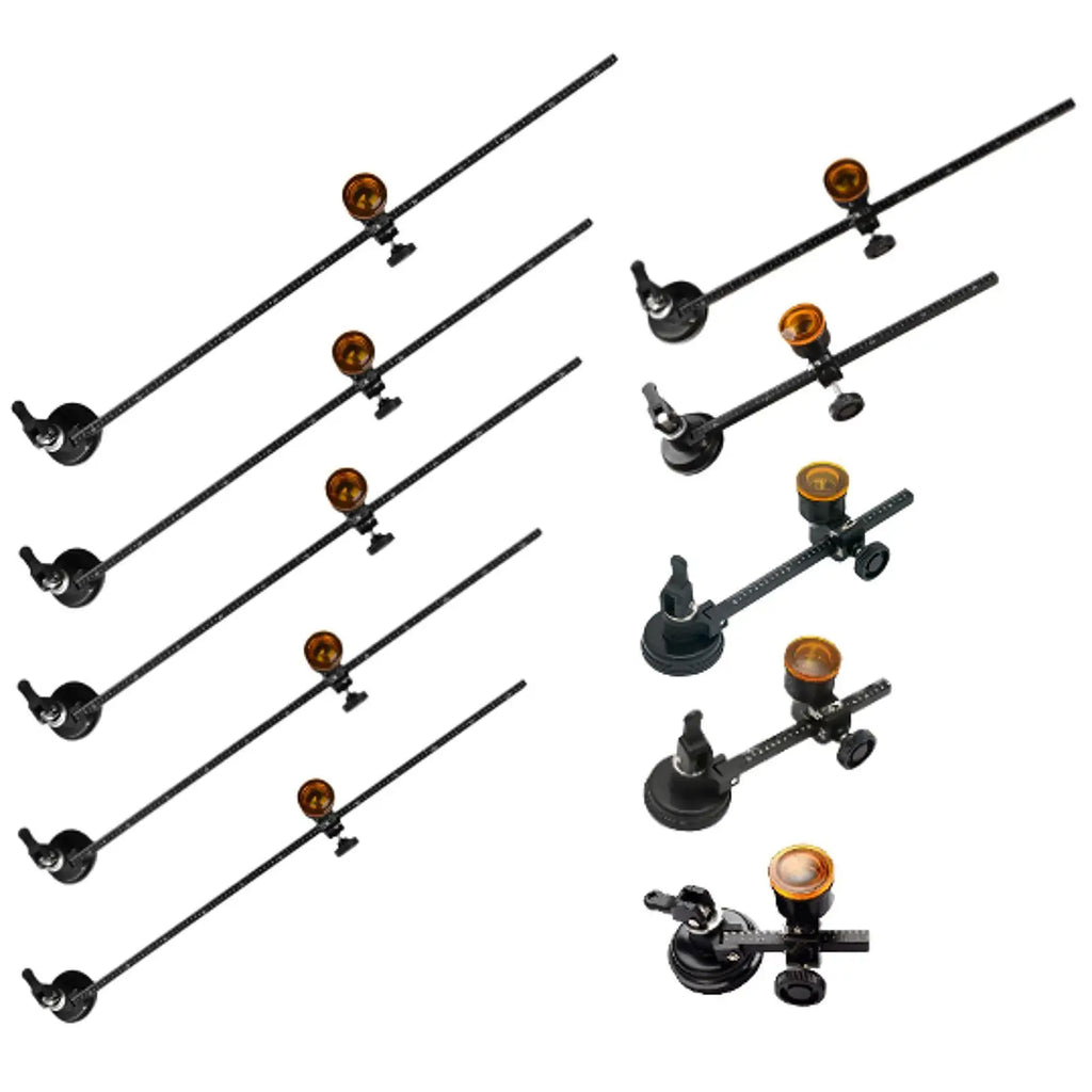 Circular Glass Cutter Heavy Duty Professional Adjustable Round with Suction Cup Zpaxo 2000 mm