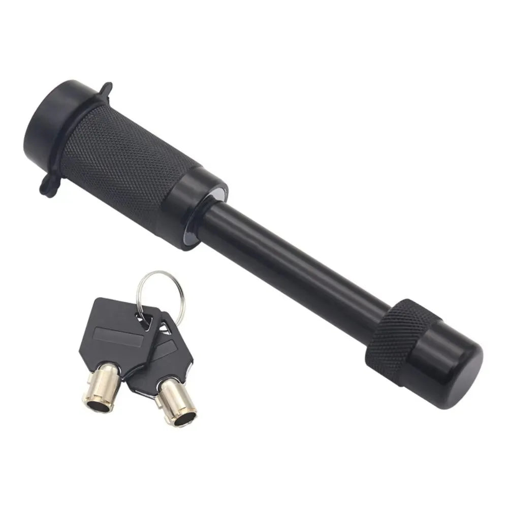 Metal Anti-Theft Lock Corrosion Resistant Dust Resistant Caravan Lock Black Universal Fit Anti-theft Trailer Hook Outdoor Use Zpaxo Black