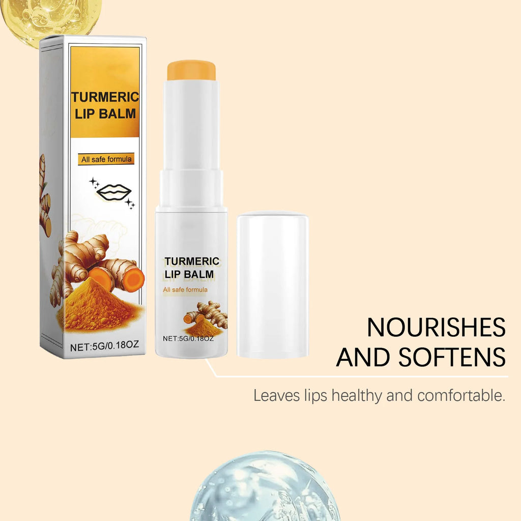 Collagen Turmeric Lip Balm – Hydrating & Plumping Moisturizer Lip Balm Zpaxo