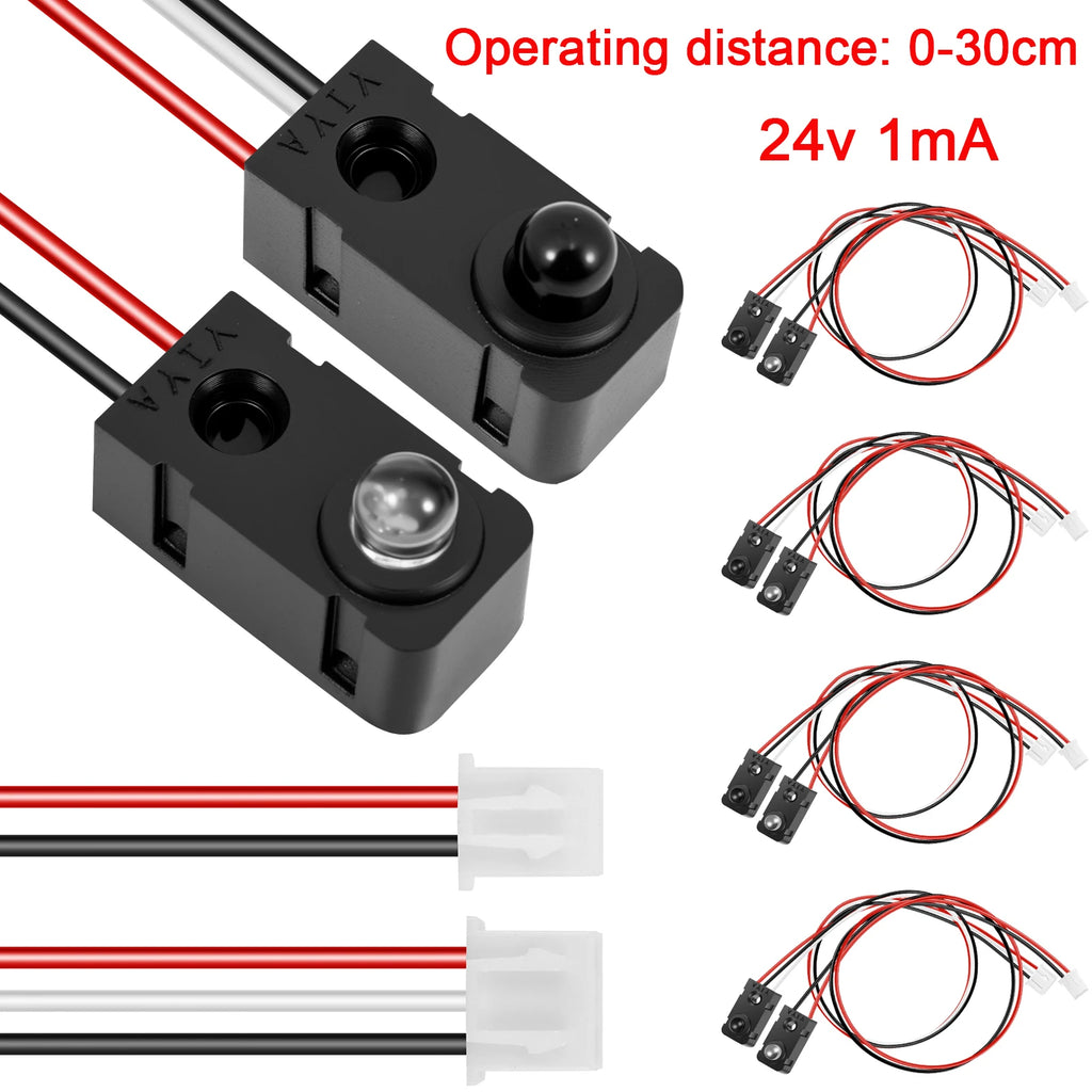 4Pairs Infrared Break Beam Sensor Switch Anti Interference High Precision LED Counting Module Sensor for Electronics Industrial Zpaxo