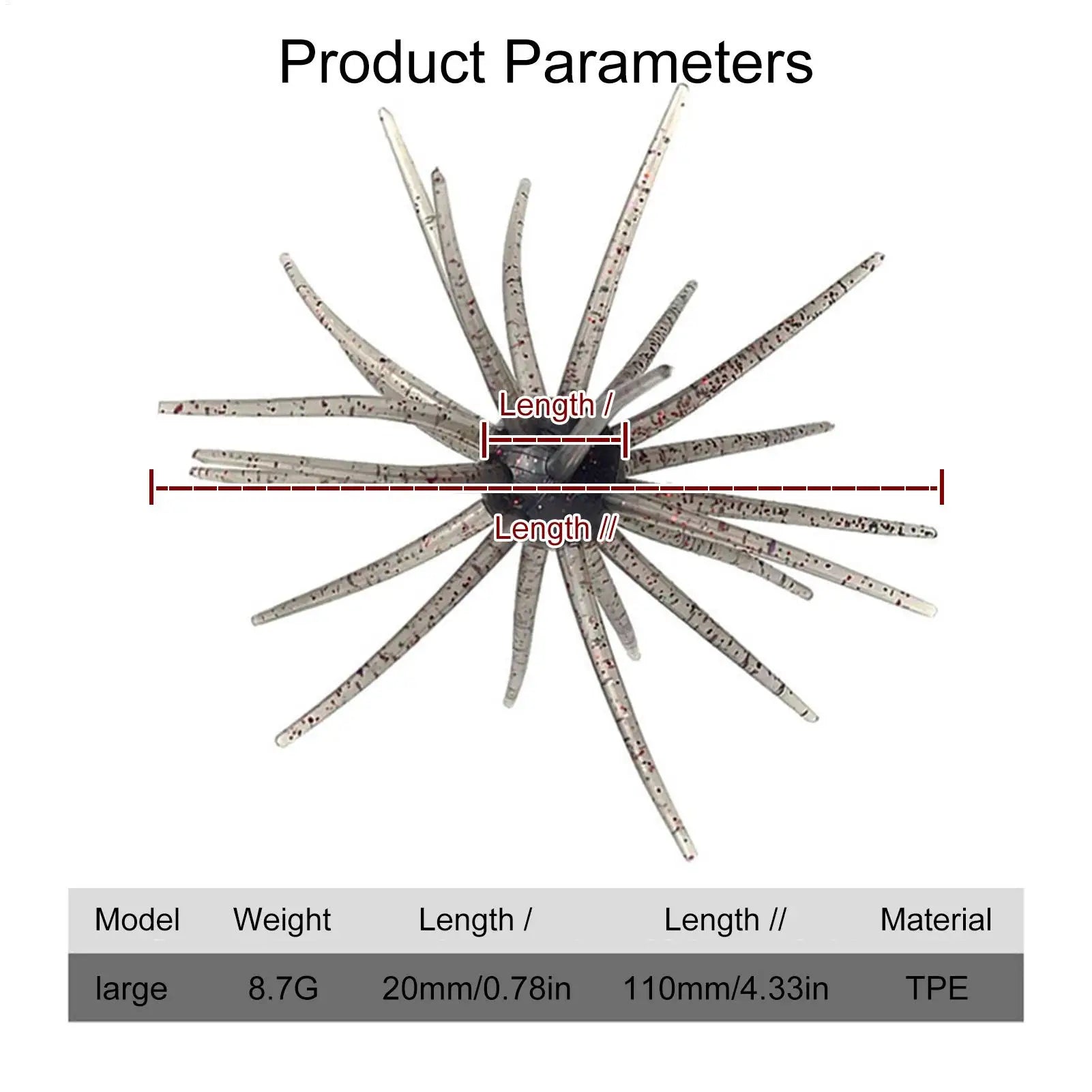 Fishing Lures Realistic Beginner Friendly Soft Floating Simulation Sea Urchin Bait for Fresh Water Saltwater Lake River Sea Zpaxo