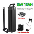 New Upgrade 48V 36V Folding Bike Battery 20Ah 17Ah 15Ah Built-in Bms for Silverfish 250W-1000W Bafang Motor Kit with 2A Charger Zpaxo 36V 15AH