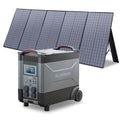 ALLPOWERS Solar Generator R4000 400W Panel 4 X 4000W 6000W Surge AC Zpaxo 4000W with 400W United Kingdom EU