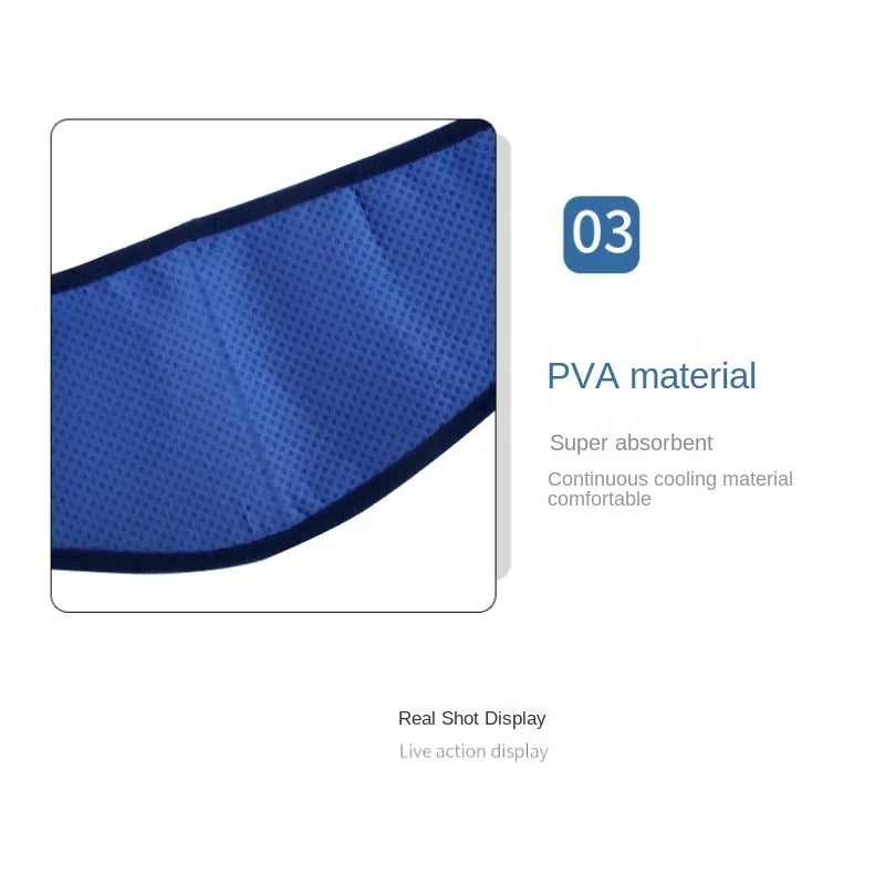 Dog Ice Bandana Cooling Neck Cooler Breathable Collar Bandanas Heat