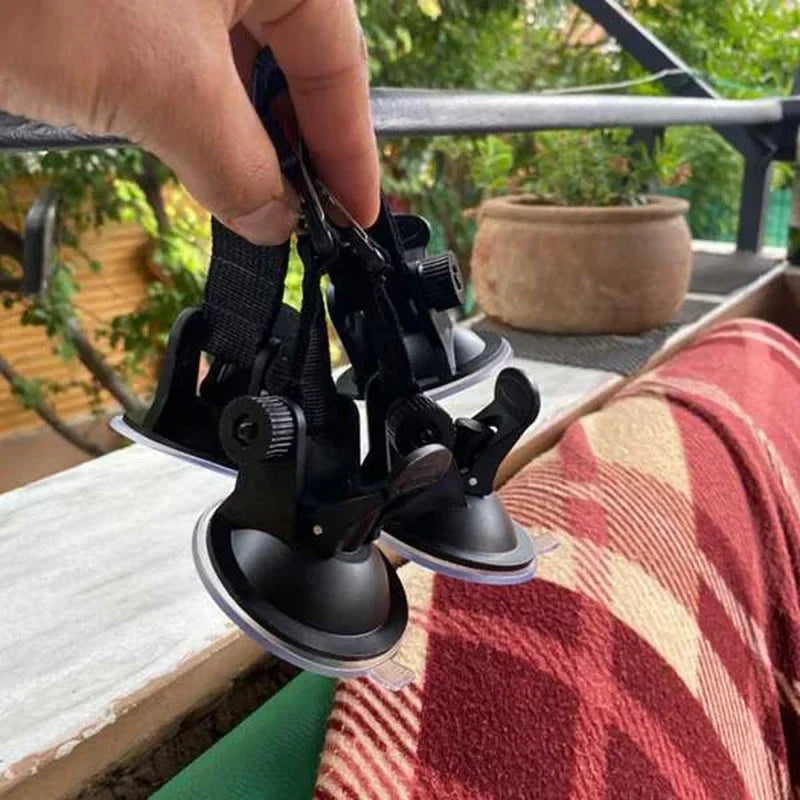4Pcs Suction Cup Anchor Securing Hook Tie Down Camping Tarp As Car Side Awning Pool Tarps Tents Securing Hook Universal Travel Zpaxo