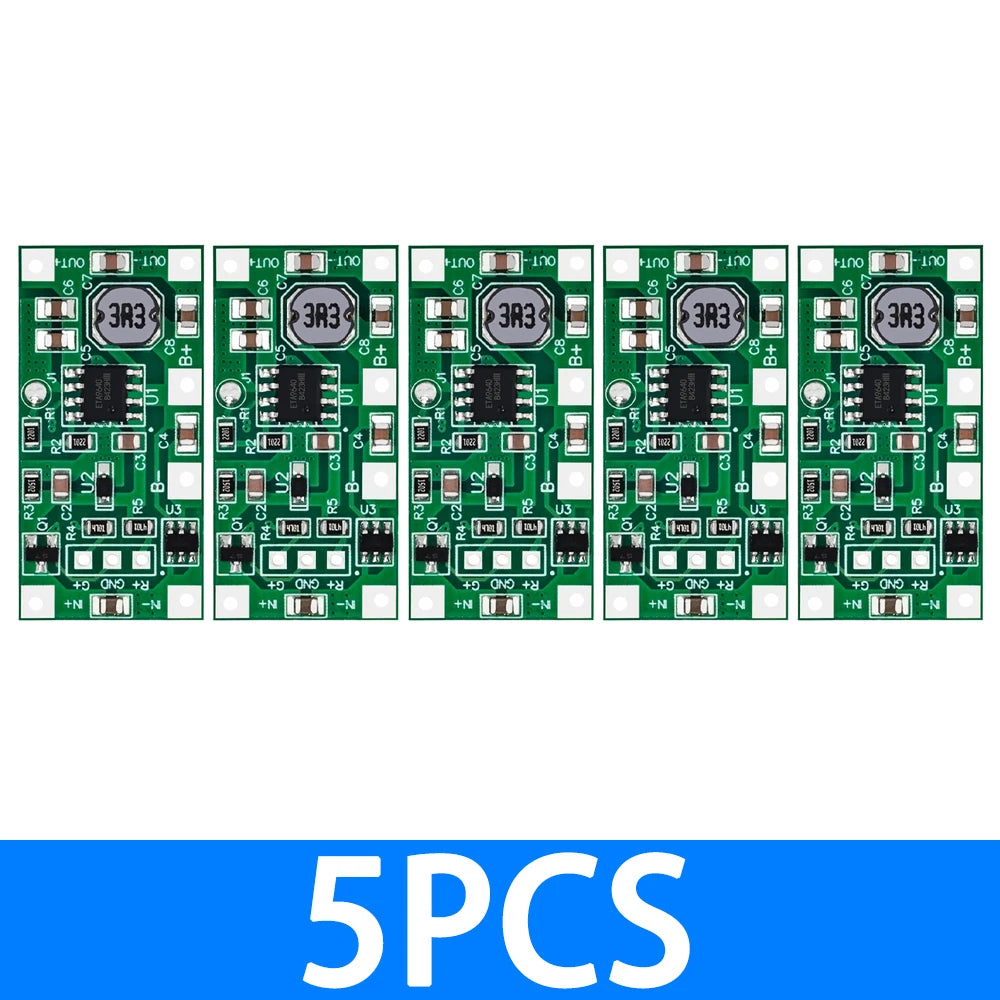 5V 1A UPS Power Module 3 7V 18650 Lipo Battery Backup Reverse Zpaxo 5pcs