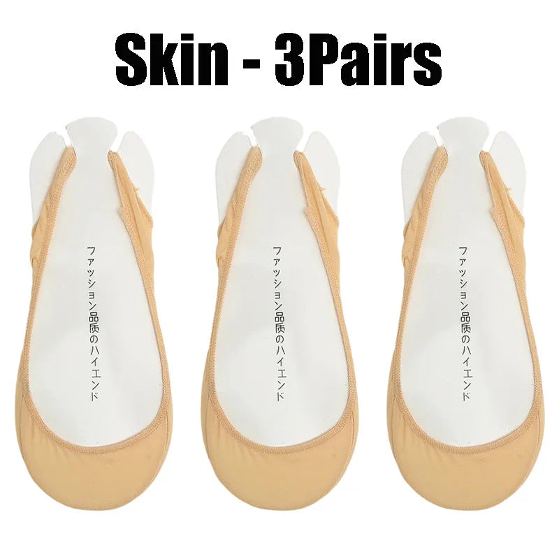 Invisible Silicone Anti-slip Short Socks Summer Ice Silk Ultra-thin