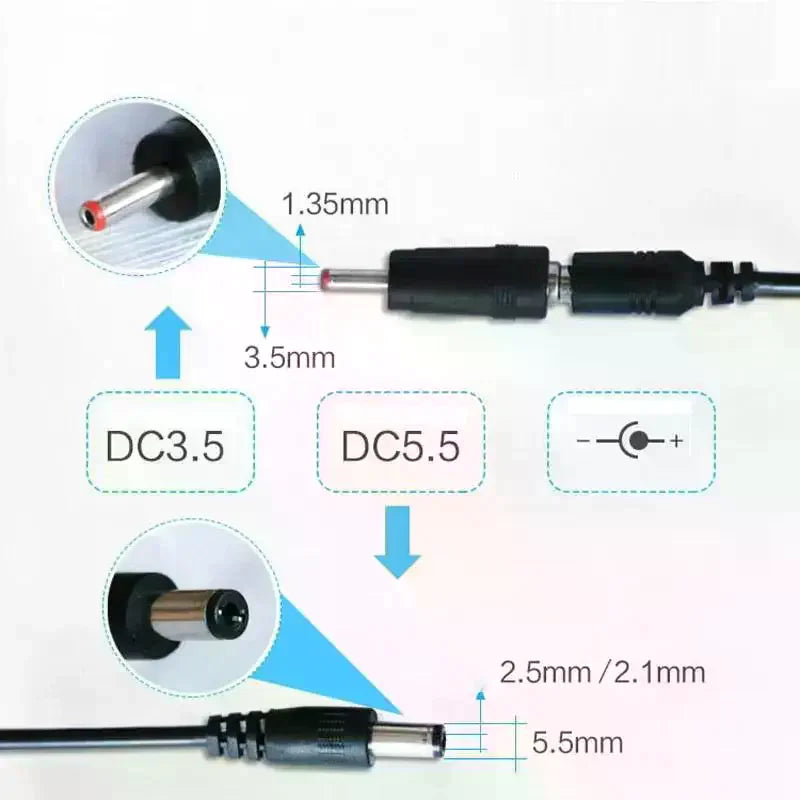 USB Boost Converter DC 5V To 9V 12V USB Step-up Converter Cable + 3.5x1.35mm Connecter For Power Supply/Charger/Power Converter Zpaxo