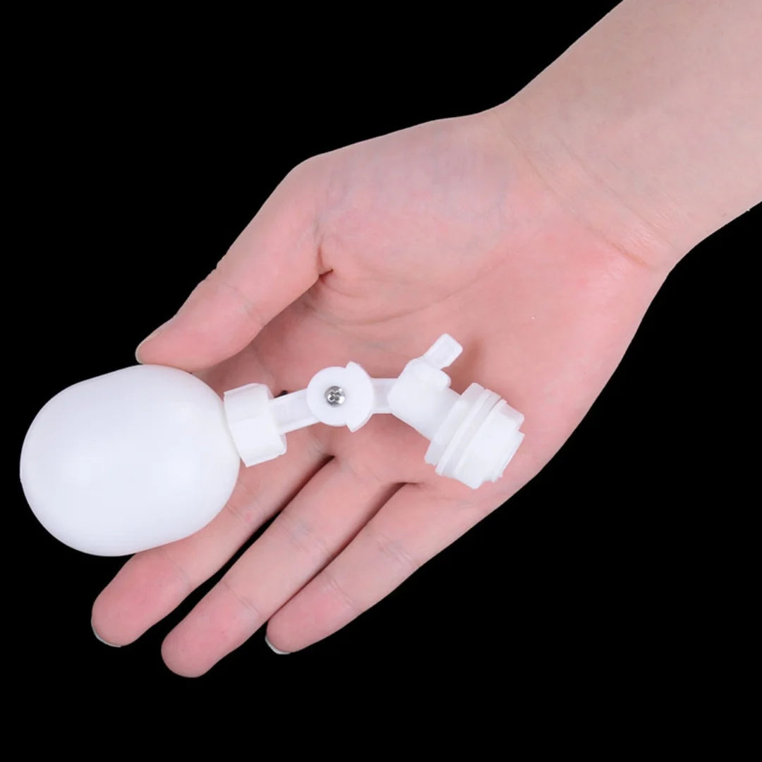 White Plastic Adjustable Auto Fill Float Ball Valve Water Control