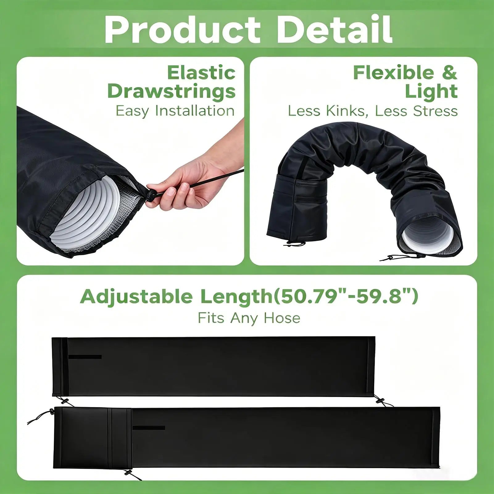 Portable AC Hose Insulation Sleeve Dustproof Waterproof Air