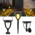 Waterproof Solar LED Lights Outdoor Garden 2 Modes RCON Lighting Zpaxo Black -2PCS China Mainland Warm White 4000K