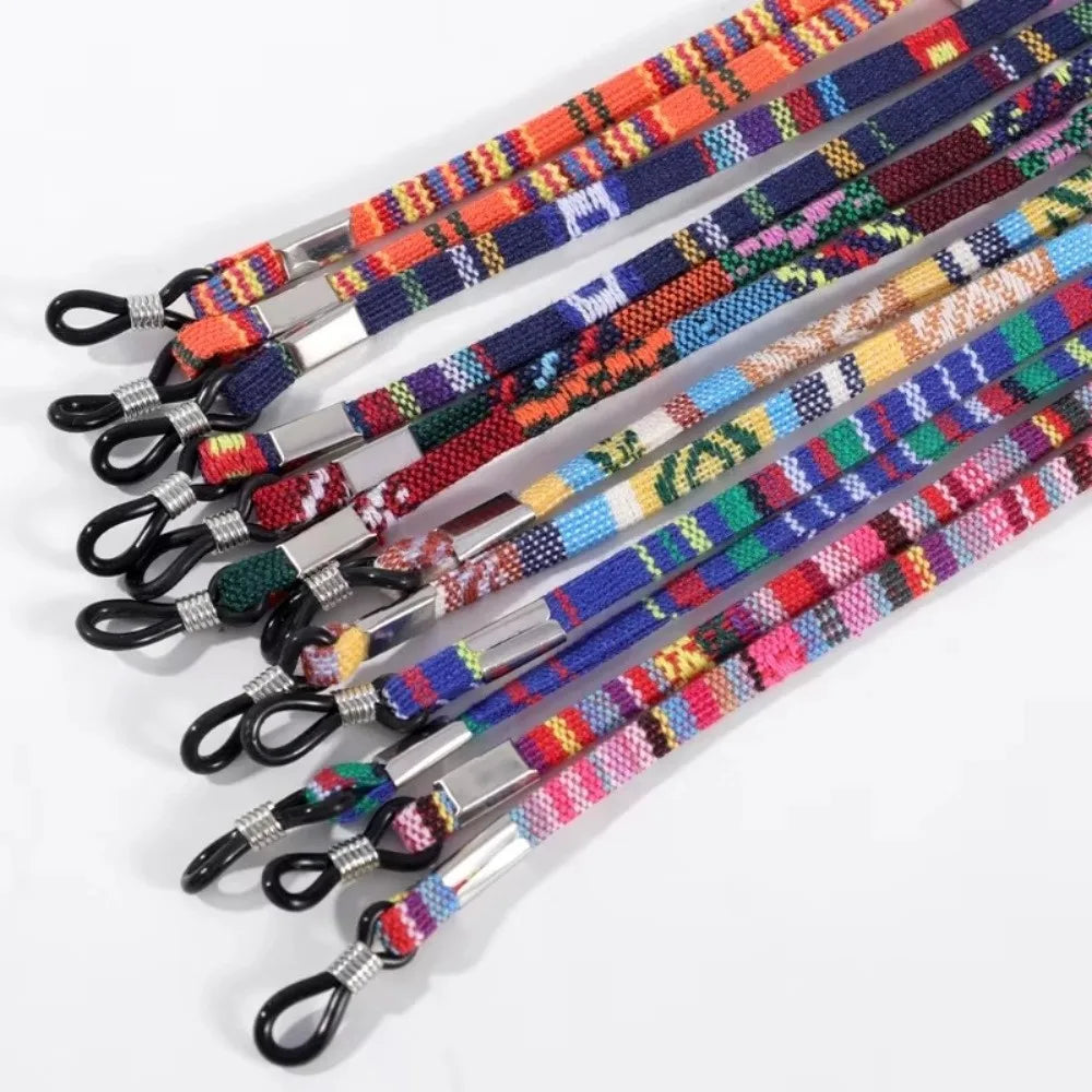 Portable Bohemian Sunglass Chain Neck Cord Anti Drop Glasses Rope Nonslip Adjustable Reading Glasses Holder Summer Zpaxo