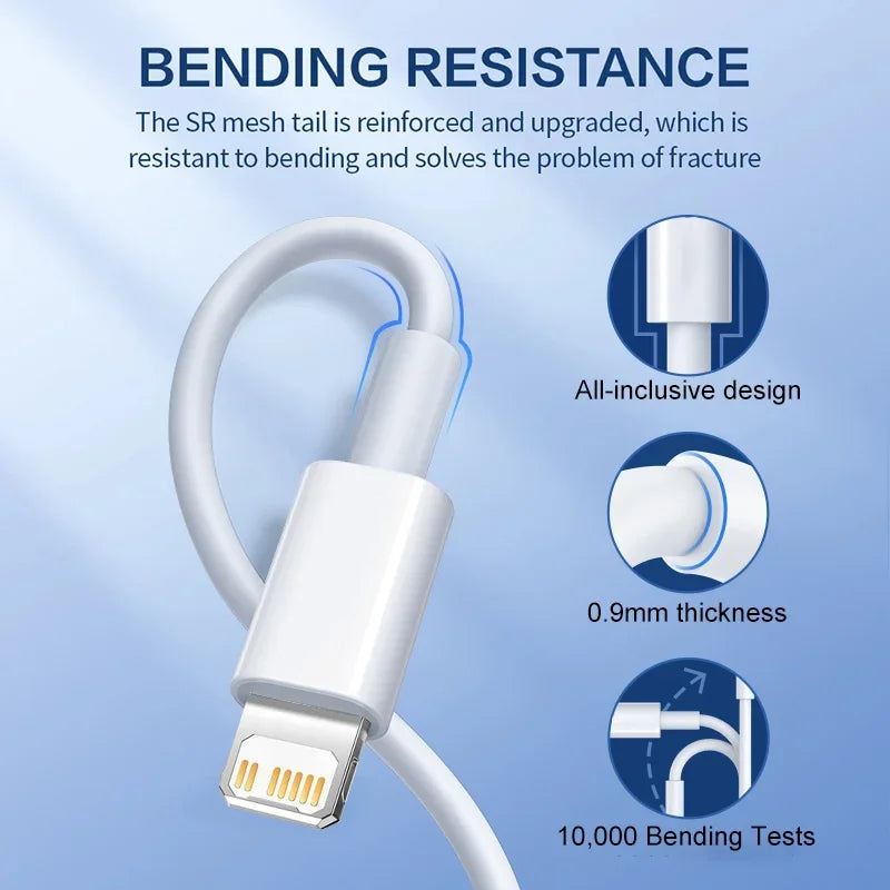 PD 30W USB Cable Apple Iphone 15 14 13 12 11 Max 7 8 XS X XR Fast