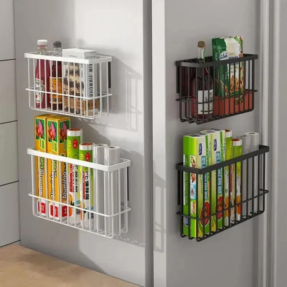 Multifunctional Refrigerator Magnetic Storage Racks Basket Kitchen Zpaxo