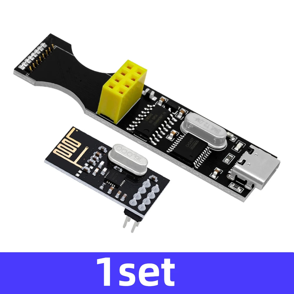 NRF24L01 RF Transceiver Board Type-c USB-Serial SMD Module Debug Zpaxo nrf24l01 1set