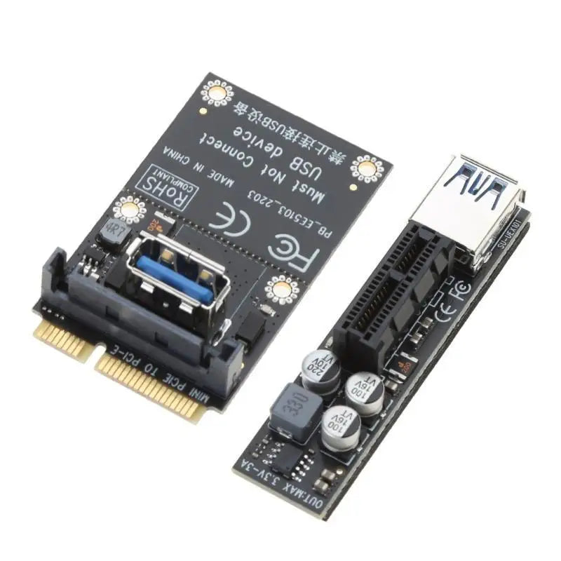 652F Expansion Card Graphics Cards PCIE Connector Extender MINI PCI-E to PCI-E Card Extension Port Adapter Replacement Zpaxo