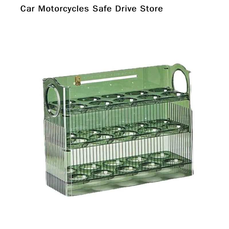 M30 Grid Egg Tray Three Layer Storage Box Organizer Rack Container