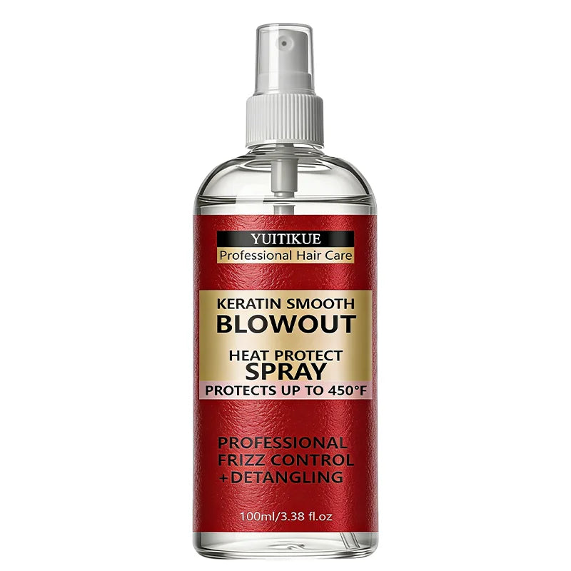 YUITIKUE Keratin Heat Protect Spray 450°F – Frizz Control Heat Protect Spray Zpaxo 1pc