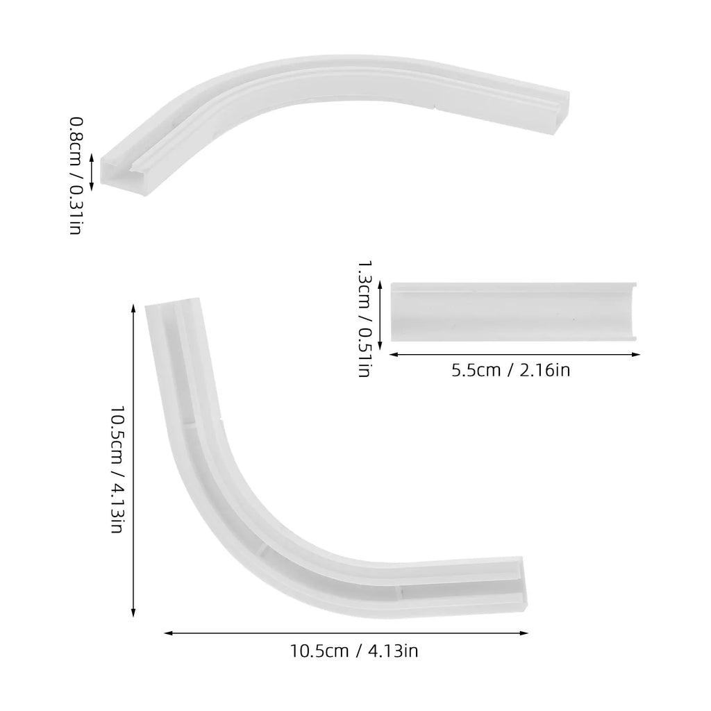 Turner Corner Rod Connectors Plastic Ceiling Mount Window Durable