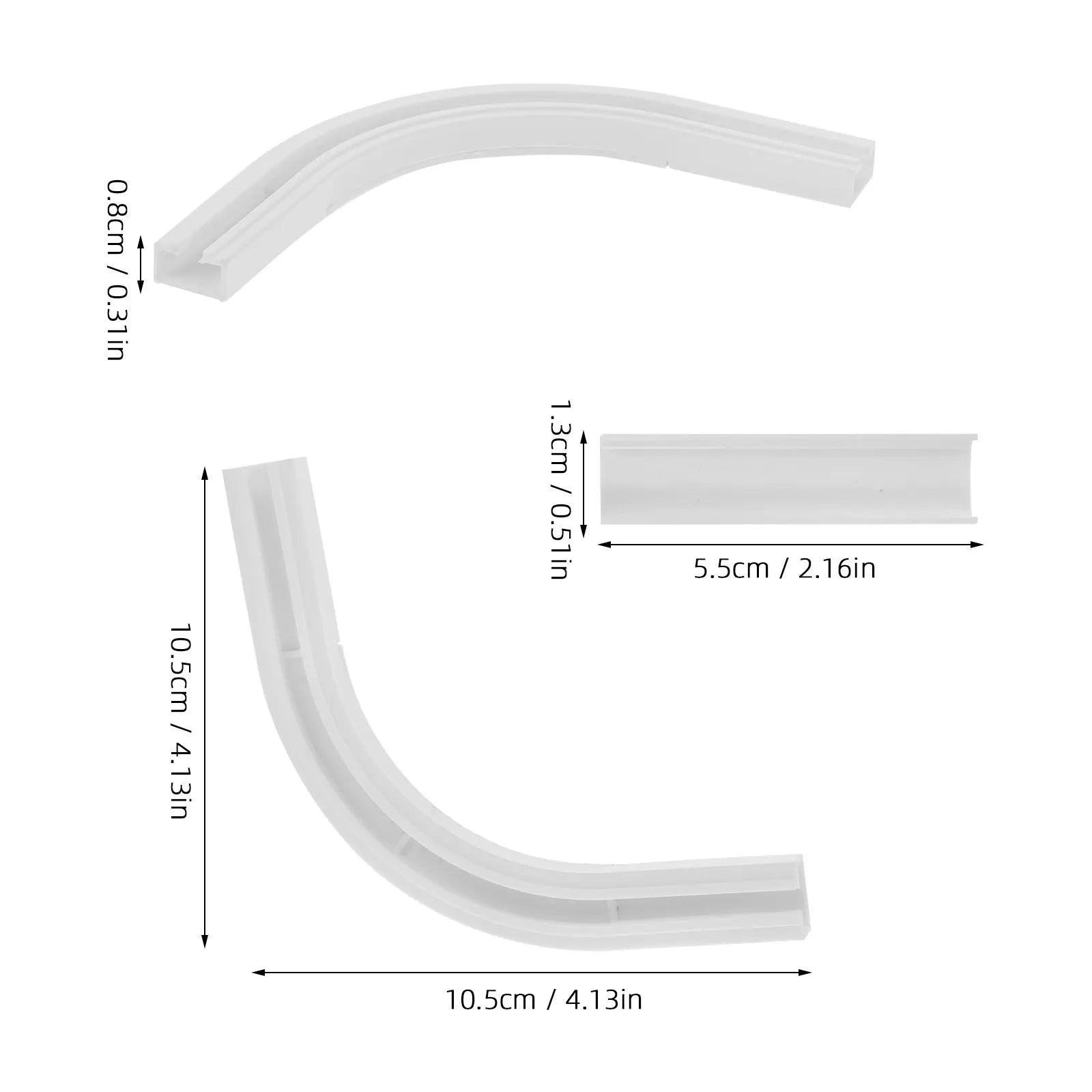 Turner Corner Rod Connectors Plastic Ceiling Mount Window Durable