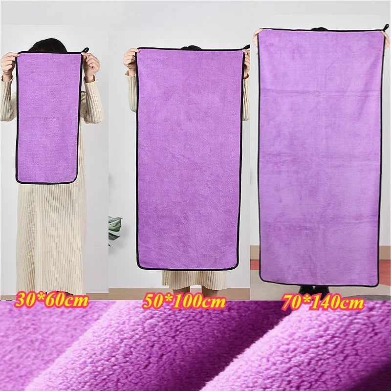 Pet Absorbent Towel, Dog Cat Quick Drying Bath Towel, Ultra-fine Fiber Super Absorbent Pet Towel, Cleaning Supplies Zpaxo