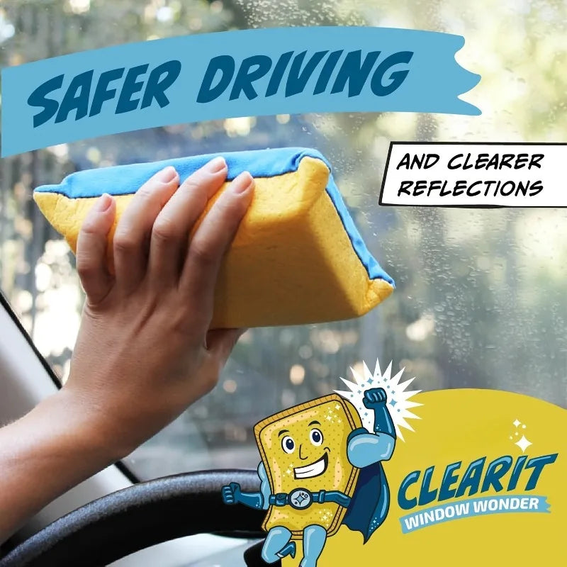 Large Anti-fog Sponge Car Windows Shower Mirrors Absorbent Instantly