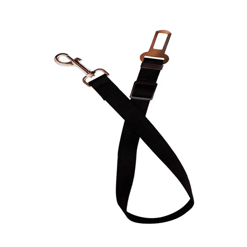 Pet Cat Dog Car Seat Belt Adjustable Safety Travel Clip Reflective Zpaxo black