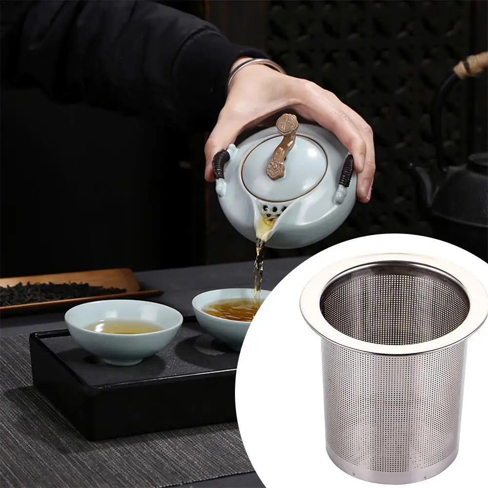 Stainless Steel Tea Strainer Mesh Infuser Basket For Teapot Drinkware Kitchen Accessories Loose Tea Herb Filter Zpaxo