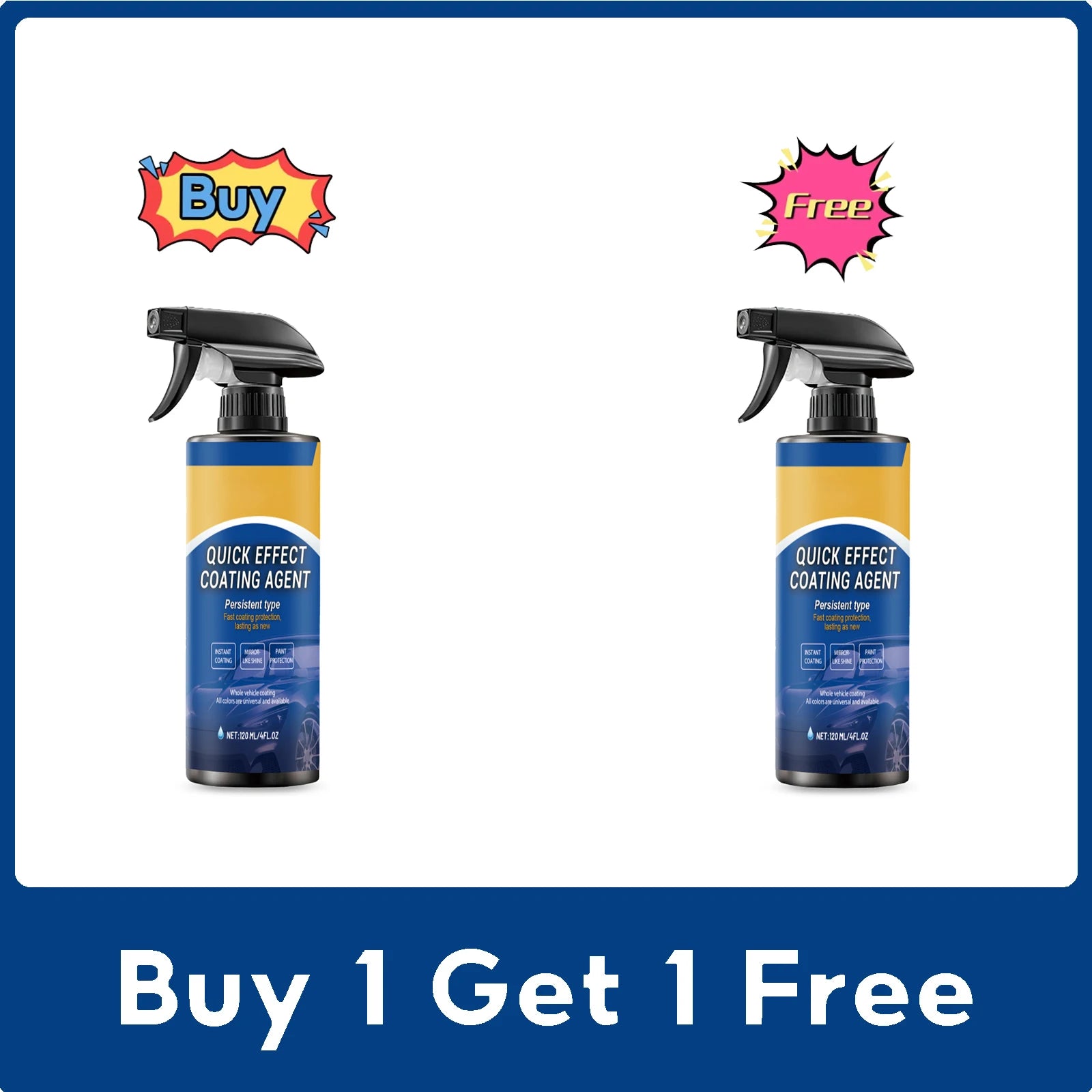Car Coating Spray Auto Care Paint Refinishing Waxing Spray Ceramic Coating Glazing Liquid Hydrophobic Car Paint Protection 120ml Zpaxo Buy 1 Get 1 Free