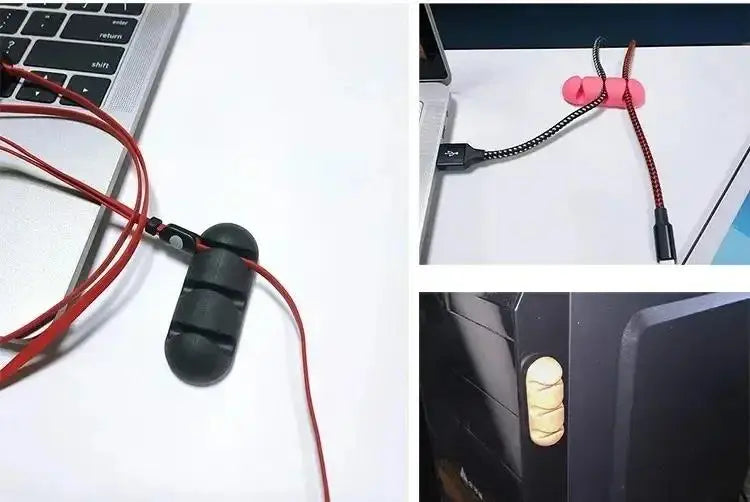 Mouse Wire Organizer Silicone Cord Holder Organizes Charging Lines Zpaxo