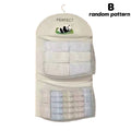 Large Capacity Storage Net Dormitory Wardrobe Socks Underwear Hanging Bag Multilayer Breathable Mesh Pocket Door Storage Bags Zpaxo B