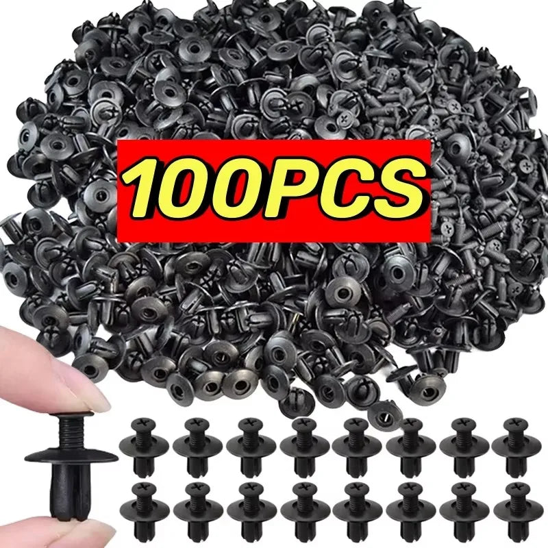 Universal Car Plastic Rivet Fastener Clips – 20 to 120 Pcs Set