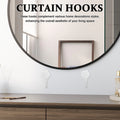2Pcs Curtain Hooks European Style Iron Metal Flower Drapery Holdbacks Wall Mounted for Curtains Hats Scarves Coats