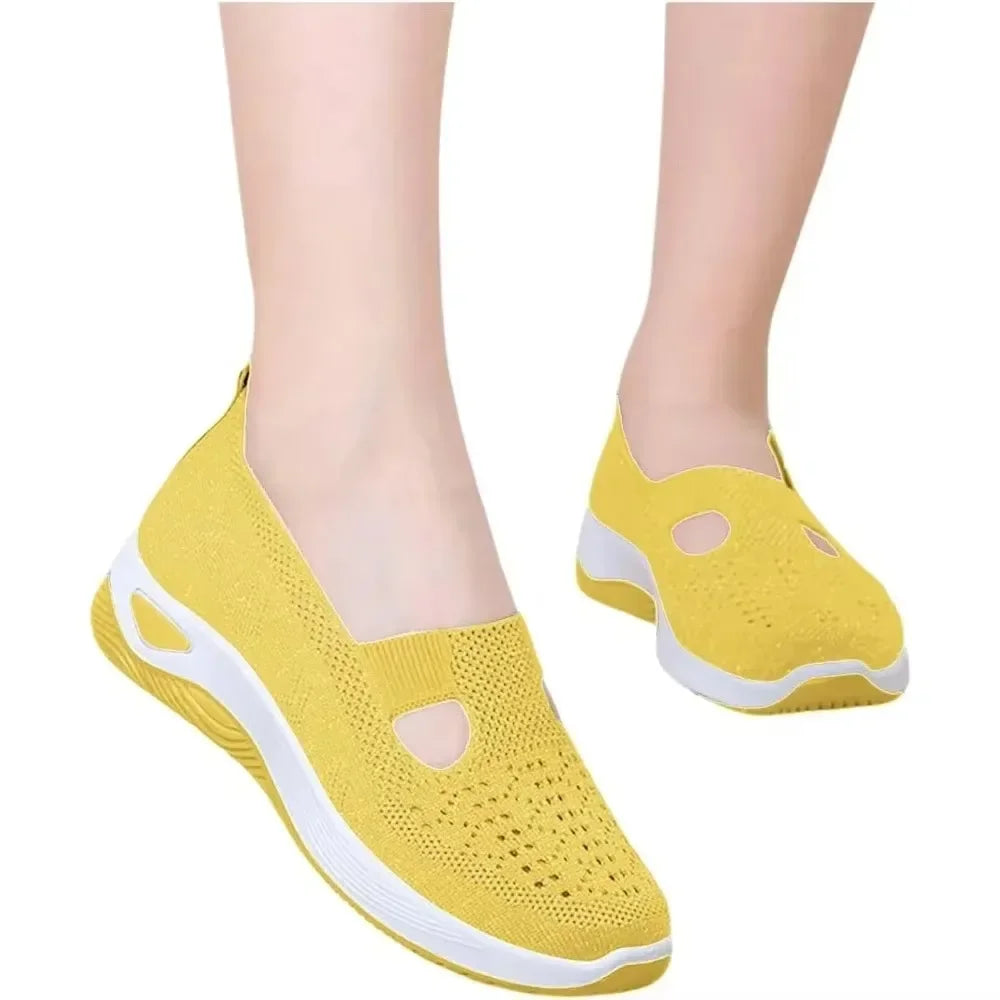Outdoor Shoes Women Walking Slip Arch Support Memory Foam Breathable
