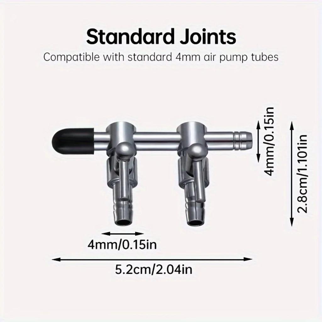 Aquarium Air Flow Control Lever Valve Distributor Splitter Oxygen Zpaxo