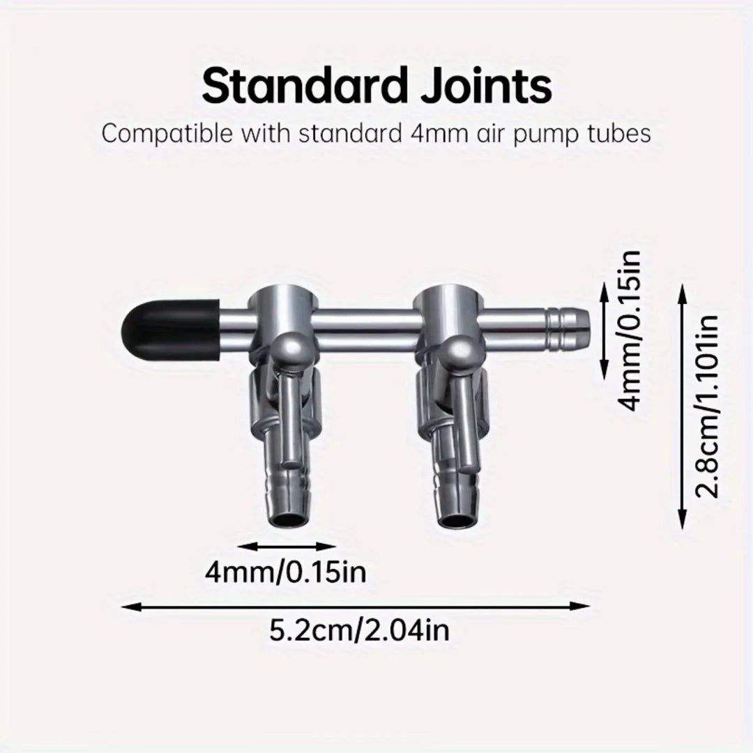 Aquarium Air Flow Control Lever Valve Distributor Splitter Oxygen Zpaxo