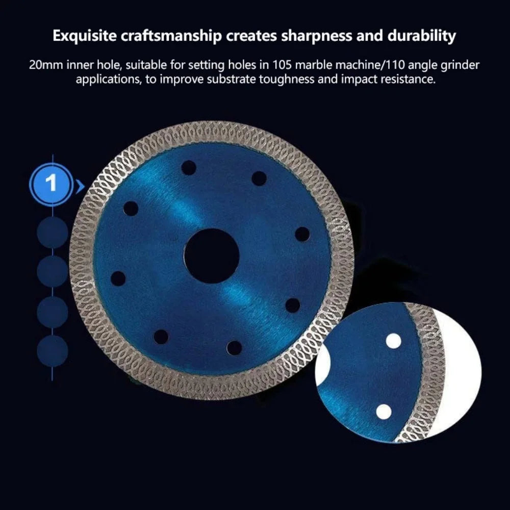 Turbo Diamond Cutting Disc 105/115/125mm – Tile, Stone & Granite Diamond Cutting Disc Zpaxo