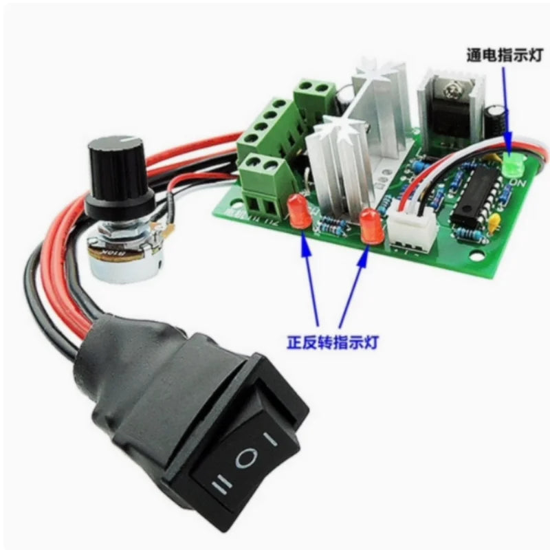 PWM DC Motor Speed Regulator 5A DC10V1V24V 24V Controller Forward Zpaxo