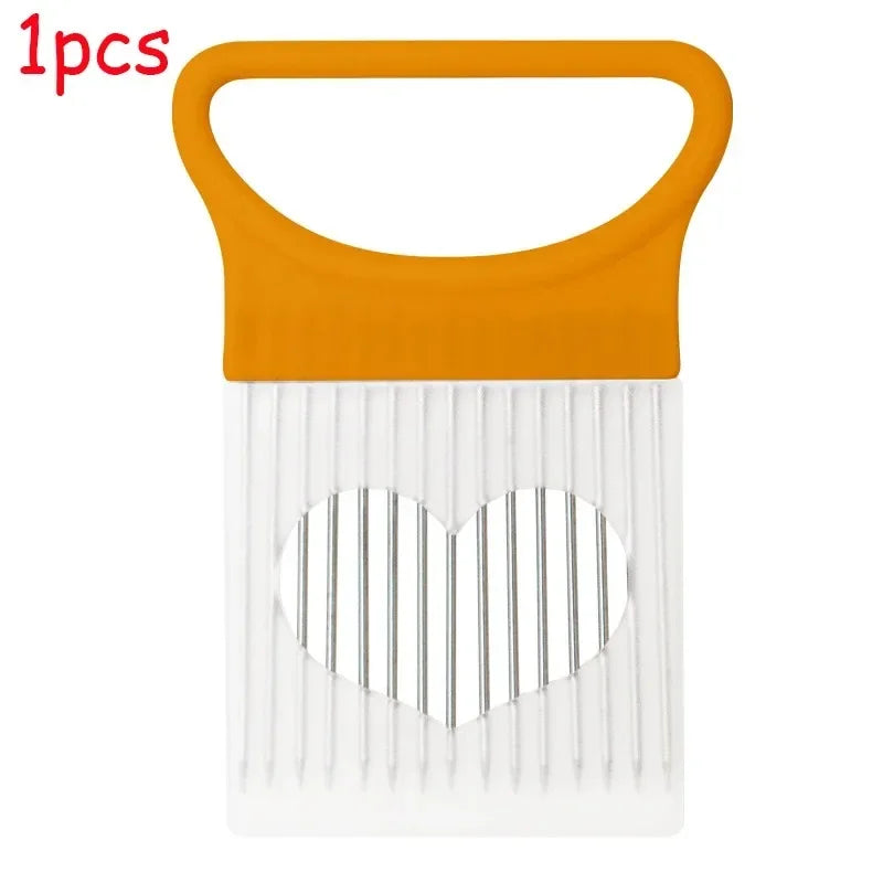 Stainless Steel Onion Holder Slicer Fork – Safe Veggie Cutter