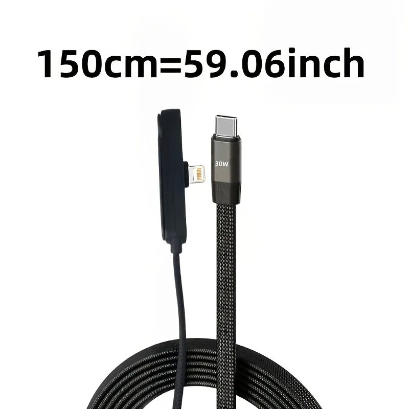 MFI Certified Side-folding Stand Type-c Lightning Cable Suitable