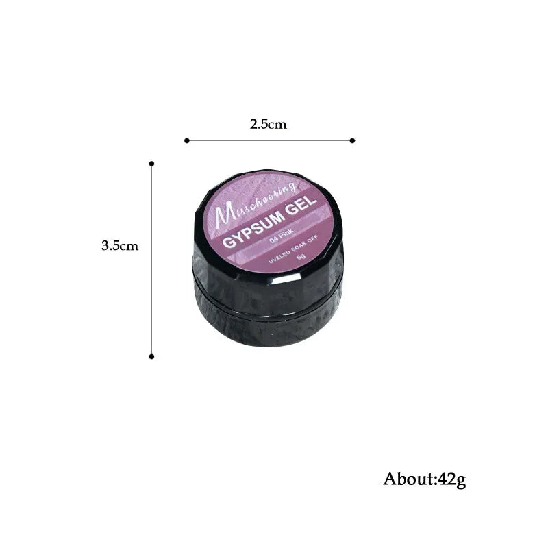 Solid Gypsum Nail Gel Polish 3D Sculpting Effect Creative Sand