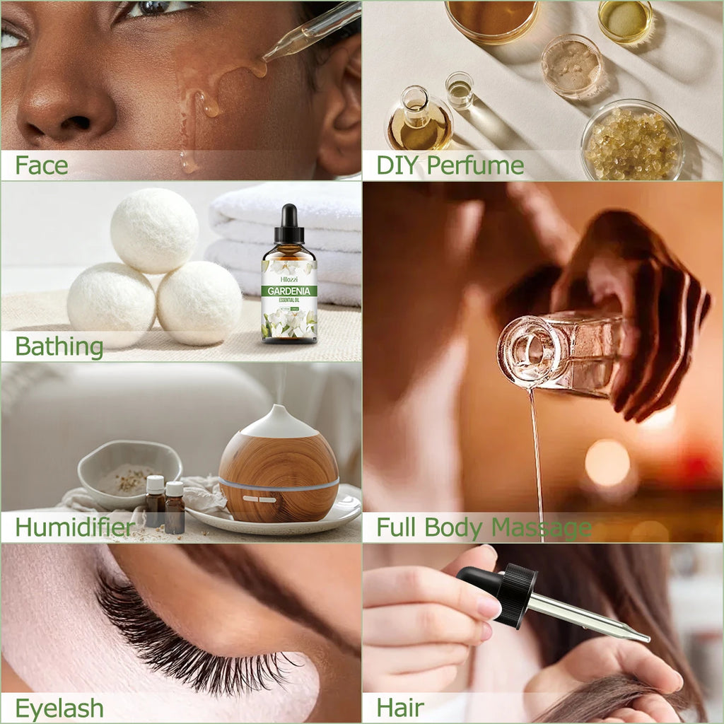 GARDENIA ESSENTIAL OIL Facial Skincare Products Suitable All Skin Zpaxo