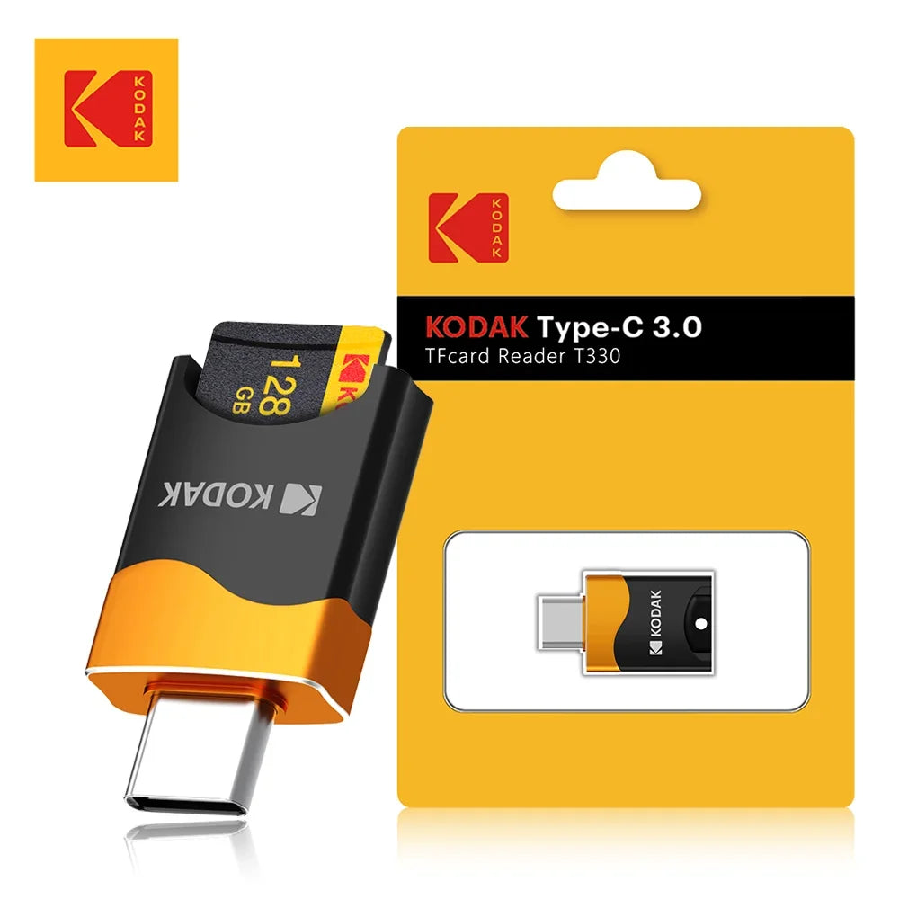 KODAK Type-C TF Mobile Card Reader USB 3.1 Type-C Laptop Multi functional OTG Card Reader Suitable for Laptop& Phone Zpaxo Type-C Card reader
