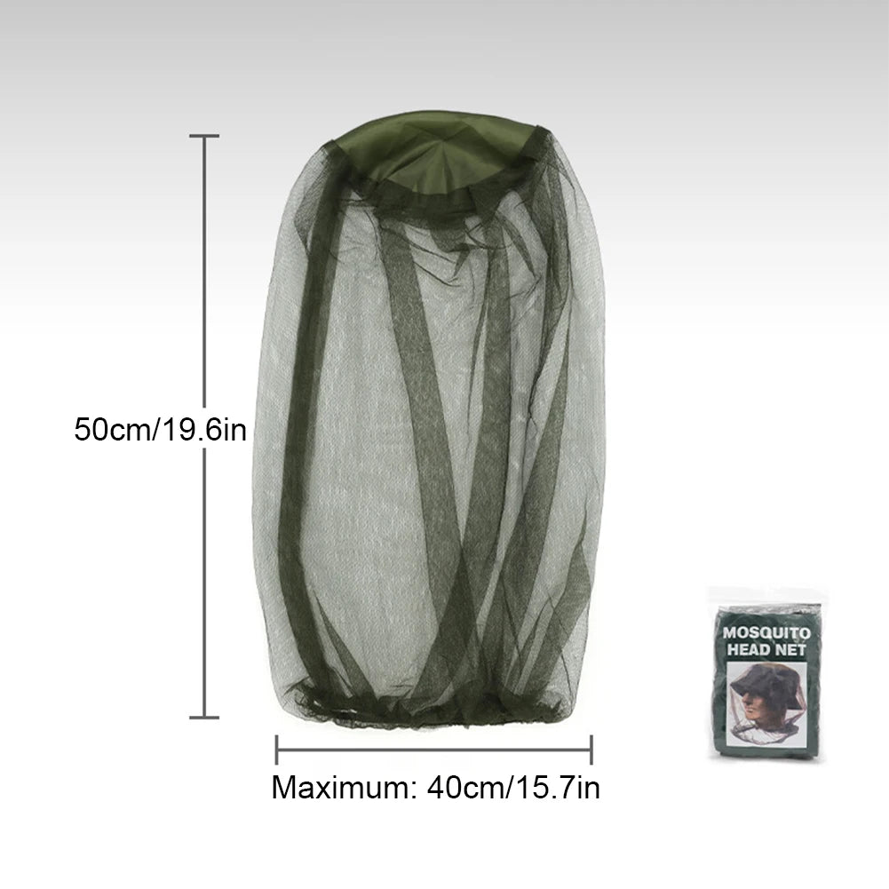 Insect Shield Face Mask Cover Net Neck Fly Netting Hood Outdoor Zpaxo