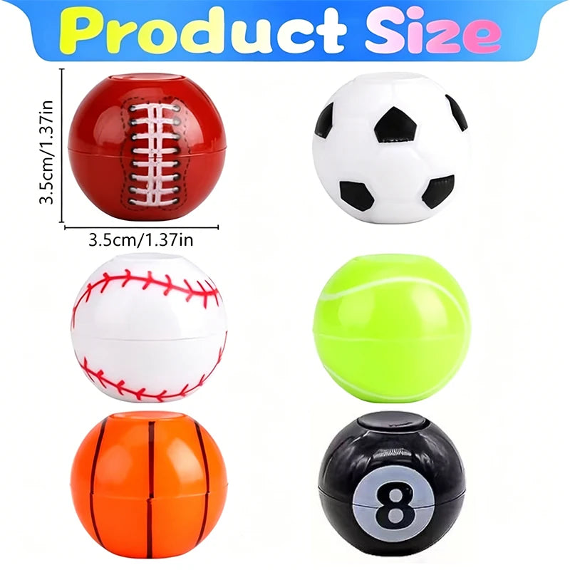 Fingertip Toys Mini Fidget Spinner Sport Ball Stress Relieving