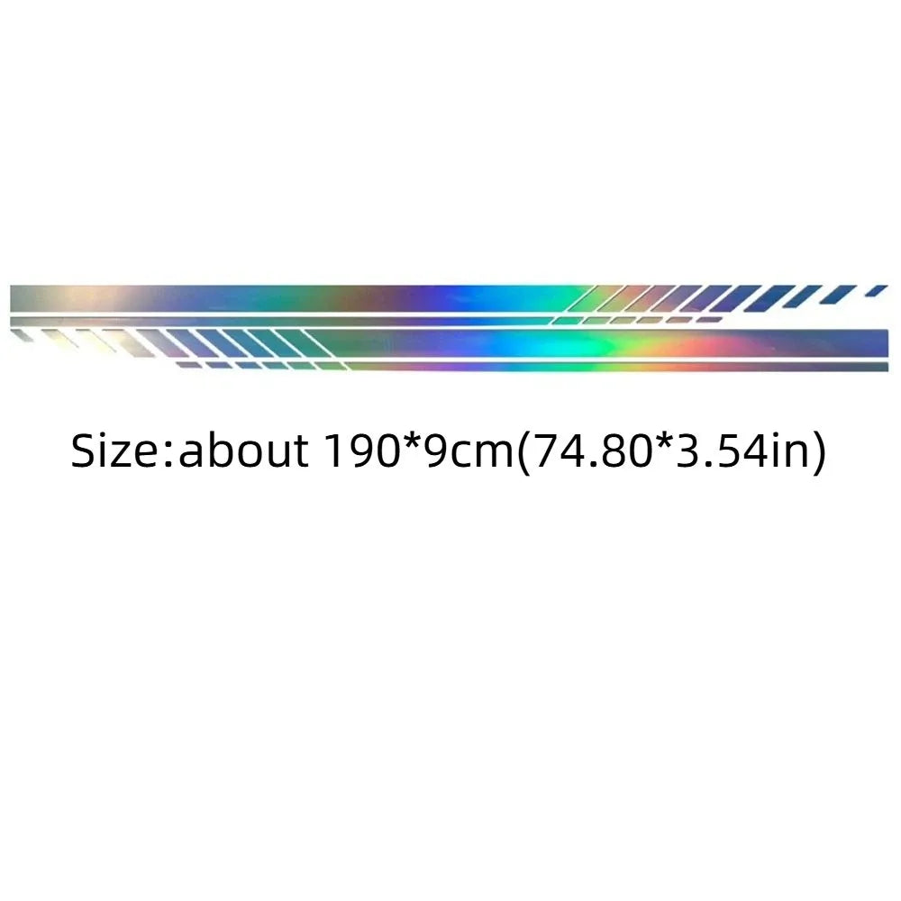PVC Car Body Side Decal Universal Cool Door Stripe Temperature Zpaxo