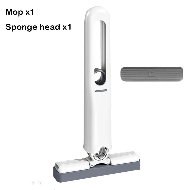 Handheld Mop Multifunctional Small Desktop Mop Handheld Hands-free Washing Sponge Kitchen Hands Free Sponge Absorbs Water Mop Zpaxo 1 Mop-1 Sponge