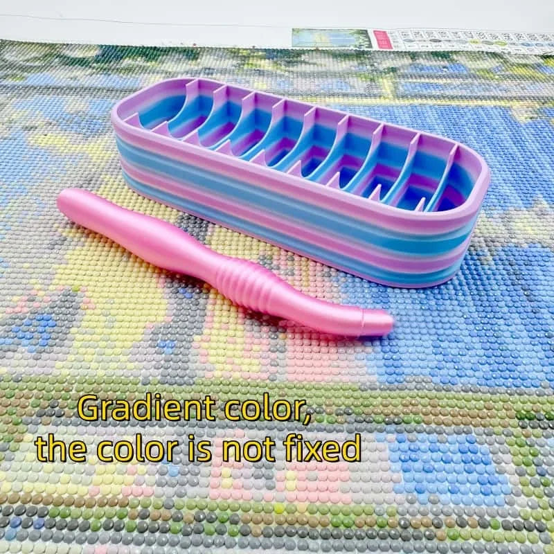 10-Hole Diamond Painting Storage Organizer Box Includes Pen Bags