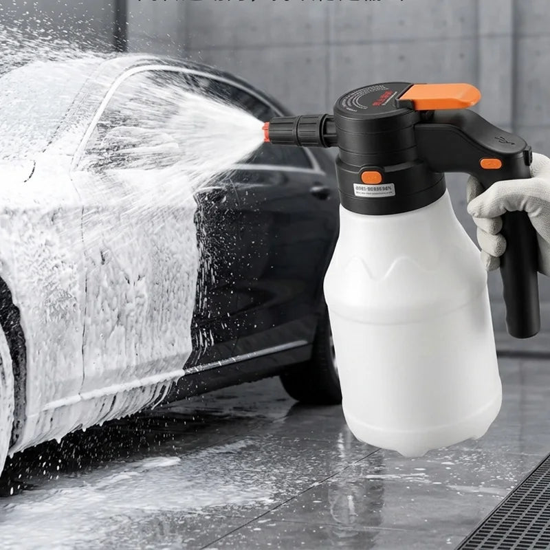 1.5L Electric Foam Sprayer – Portable High-Pressure Car Wash Gun